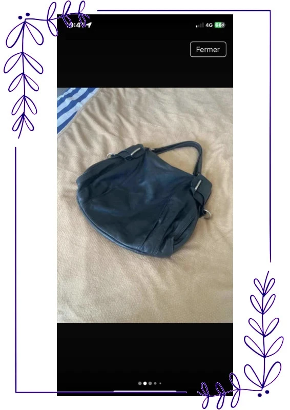 Gran bolso de mano de cuero – photo 2